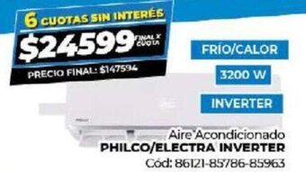 Diarco Aire Acondicionado Philco/Electra Inverter oferta