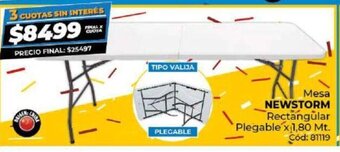 Diarco Mesa Newstorm Rectangular oferta