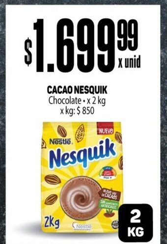 Makro Cacao Nesquik oferta