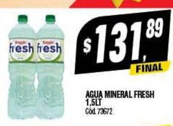 Supermercados Yaguar Agua Mineral Fresh 1.5lt oferta