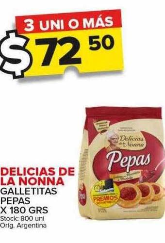Carrefour Maxi Delicias de la nonna galletitas pepas oferta
