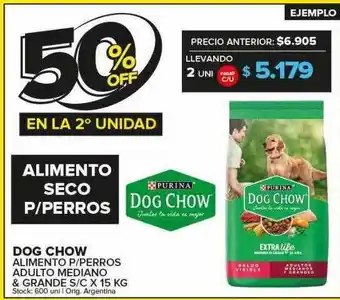 Carrefour Maxi Dog chow alimento p perros adulto mediano & grande s c oferta