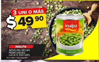 Carrefour Maxi Inalpa arvejas secas remojadas oferta