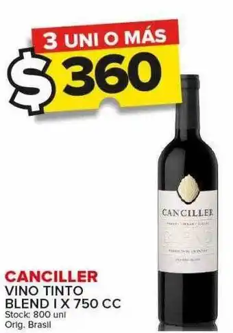 Carrefour Maxi Canciller vino tinto blend i oferta