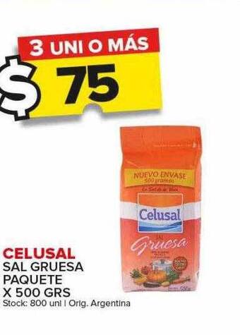 Carrefour Maxi Celusal sal gruesa paquete oferta