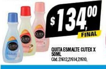 Supermercados Yaguar Quita Esmalte Cutex x 50ml oferta
