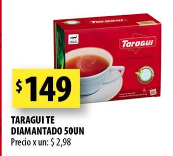 Punto Mayorista Taragui Te Diamantado 50un oferta