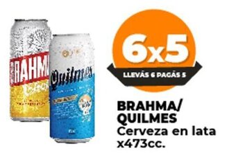 Supermayorista Vital Brahma/Quilmes Cerveza En Lata x 473cc oferta