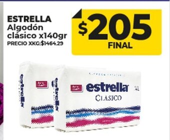 Supermayorista Vital Estrella Algodón Clásico x 140gr oferta