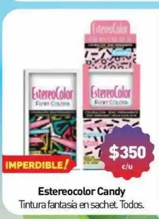 Anika Shop Estereocolor candy tintura fantasía en sachet oferta