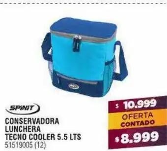 Bringeri Conservadora lunchera tecno cooler 5.5 lts spinit oferta