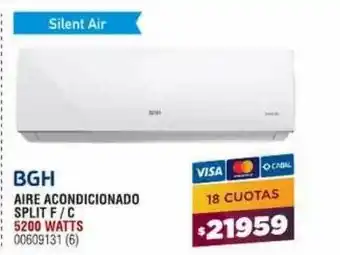 Bringeri Bgh aire acondicionado split f c 5200 watts oferta