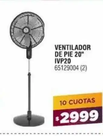 Bringeri Ventilador de pie 20 oferta