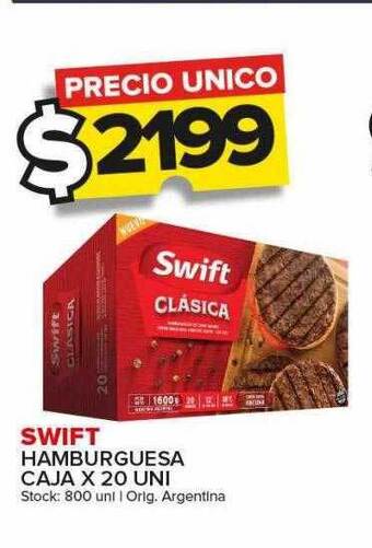 Carrefour Maxi Swift hamburguesa caja oferta