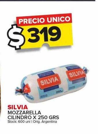Carrefour Maxi Silvia mozzarella cilindro oferta
