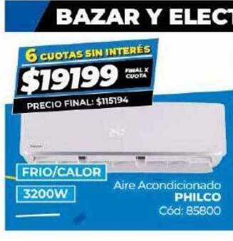 Diarco Aire acondicionado philco oferta