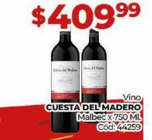 Diarco Vino cuesta del madero malbec oferta