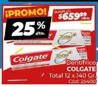 Diarco Dentifrico colgate total 12 oferta