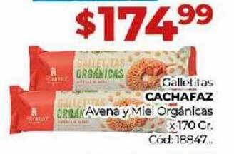Diarco Galletitas cachafaz avena y miel orgánicas oferta