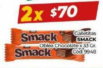 Diarco Galletitas smack oblea chocolate oferta