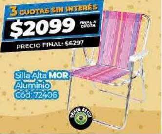 Diarco Silla alta mor aluminio oferta