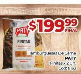 Diarco Hamburguesas de carne paty finitas oferta