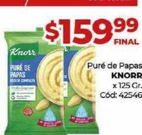 Diarco Puré de papas knorr oferta