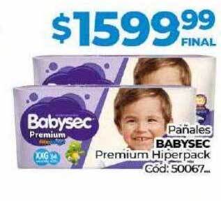 Diarco Pañales babysec premium hiperpack oferta