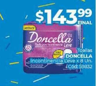 Diarco Toallas doncella incontinencia leve oferta