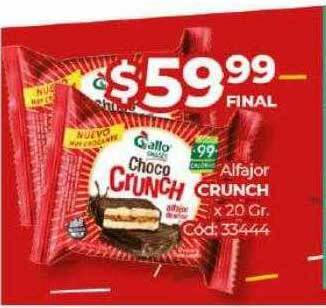 Diarco Alfajor crunch oferta