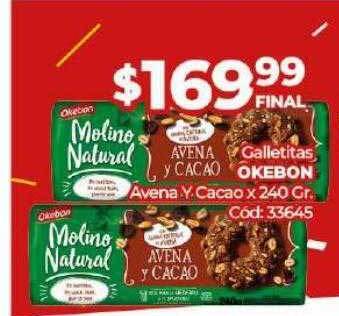 Diarco Galletitas okebon avena y cacao oferta