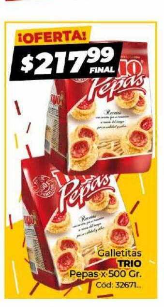 Diarco Galletitas trio pepas oferta