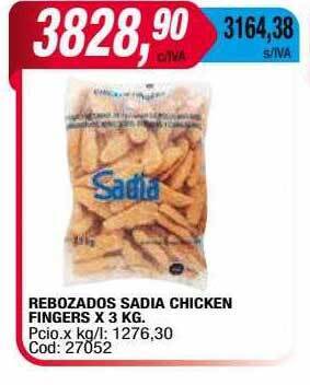 Maxiconsumo Rebozados sadia chicken fingers oferta