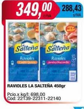 Maxiconsumo Ravioles la salteña oferta