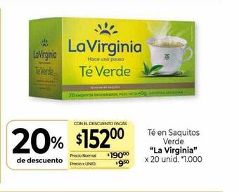 Té en saquitos verde