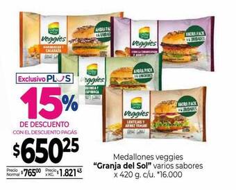 La Anonima Medallones veggies oferta