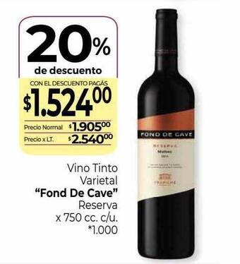 La Anonima Vino tinto varietal oferta