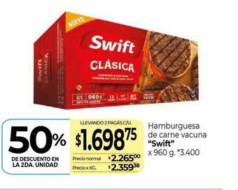 La Anonima Hamburguesa de carne vacuna oferta