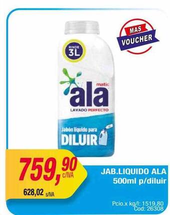 Maxiconsumo Jab. liquido ala oferta