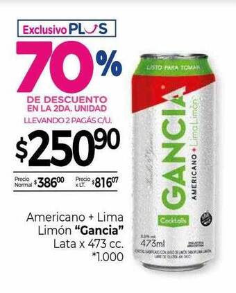 La Anonima Americano + lima limón oferta
