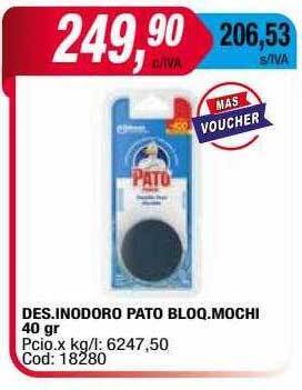 Maxiconsumo Des. inodoro pato bloq. mochi oferta