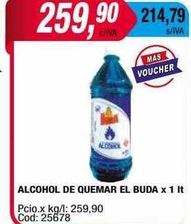 Maxiconsumo Alcohol de quemar el buda oferta
