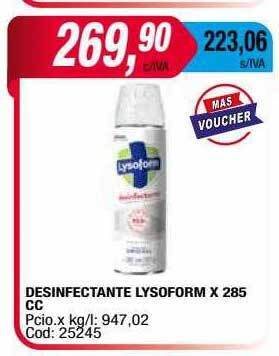 Maxiconsumo Desinfectante lysoform oferta