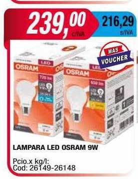 Maxiconsumo Lampara led osram 9w oferta