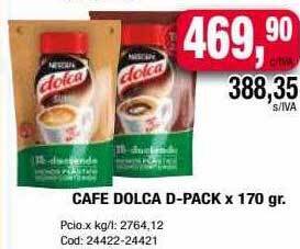 Maxiconsumo Cafe dolca d-pack oferta