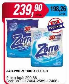 Maxiconsumo Jab. pvo zorro oferta