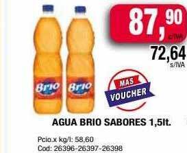 Maxiconsumo Agua brio sabores oferta