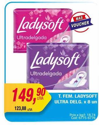 Maxiconsumo T. fem. ladysoft ultra delg. oferta