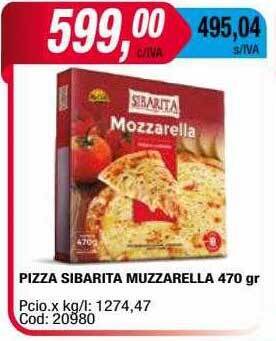 Maxiconsumo Pizza sibarita muzzarella oferta