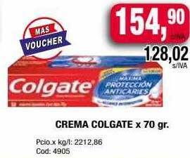 Maxiconsumo Crema colgate oferta